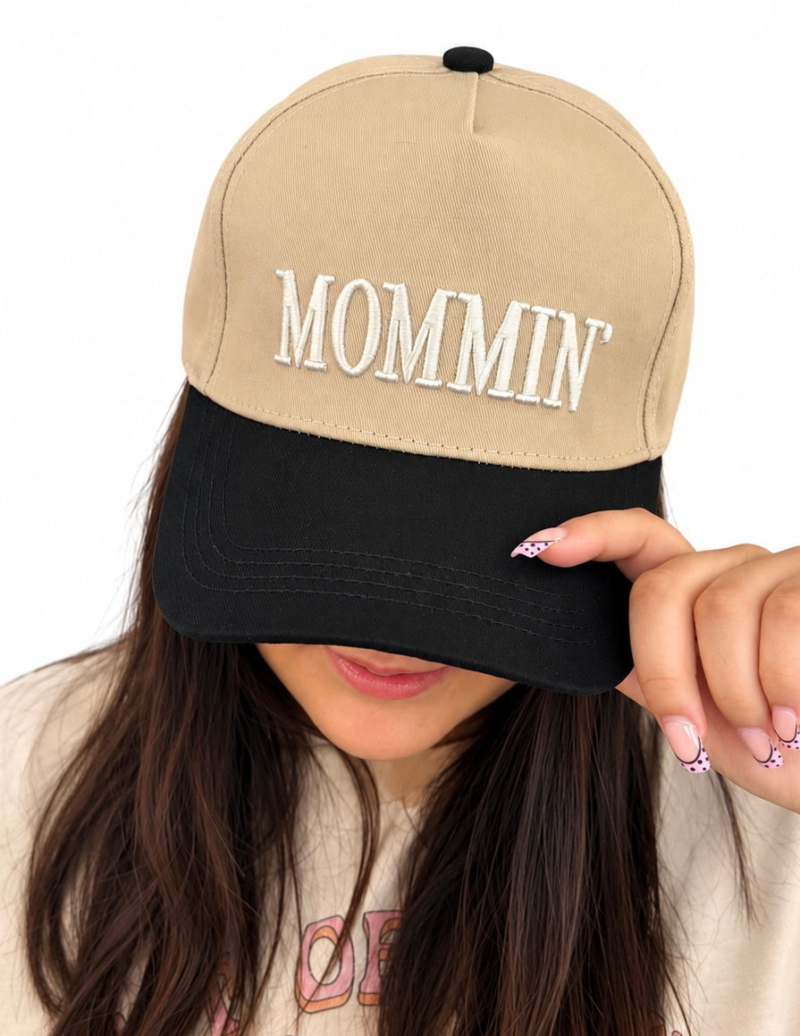 MOMMIN Embroidered trucker hat-vintage style