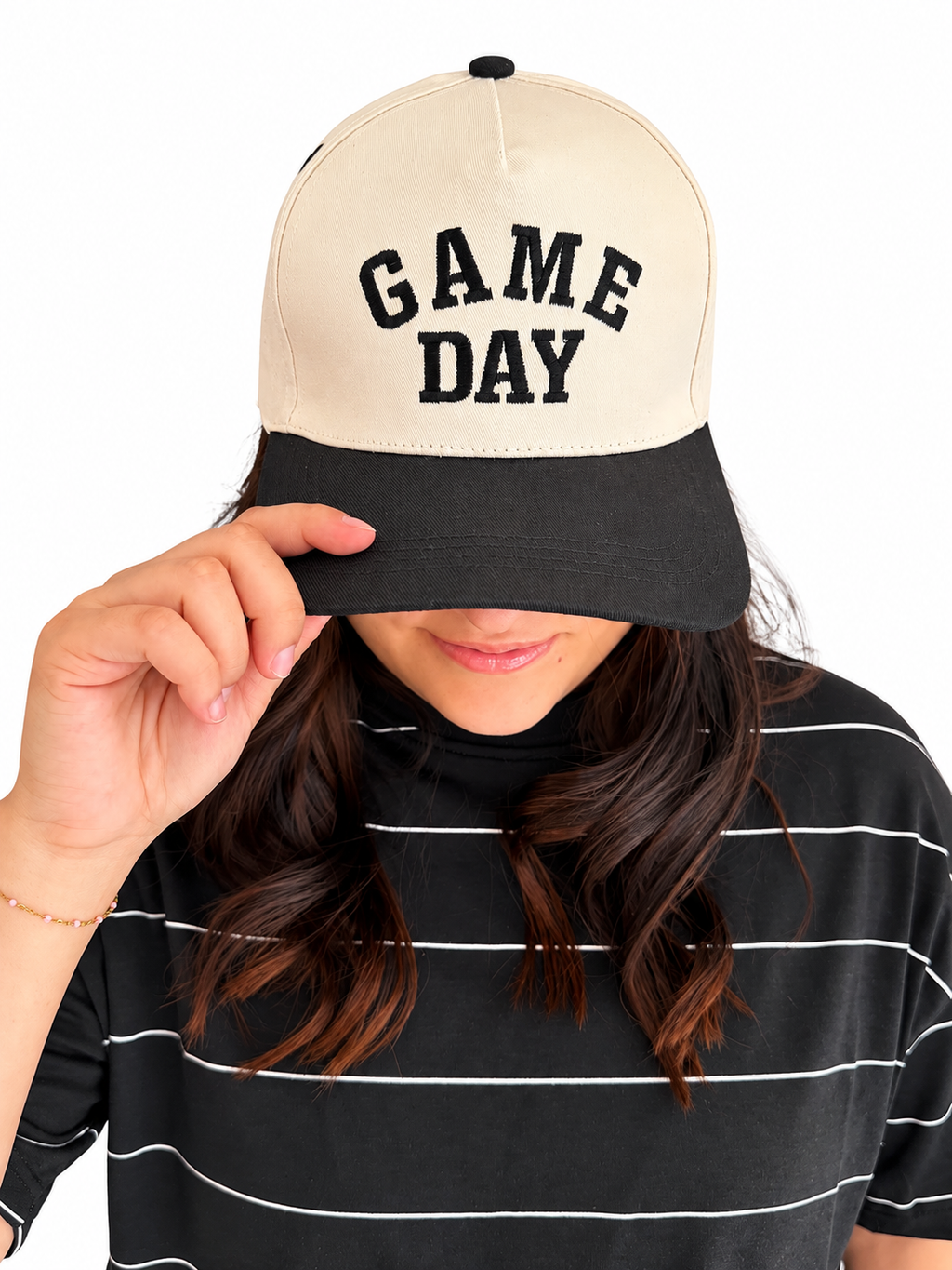 “GAME DAY” Black canvas cap