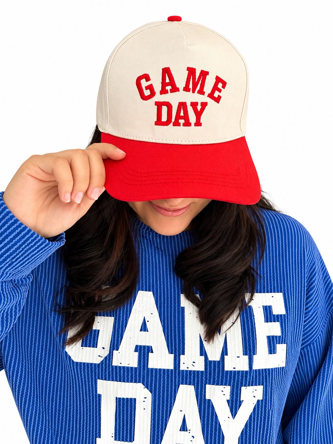 “GAME DAY” Red canvas cap