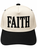 “FAITH” Black canvas cap