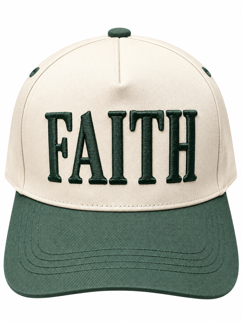 “FAITH” Dark forest canvas cap