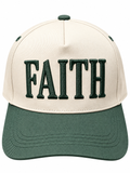 “FAITH” Dark forest canvas cap