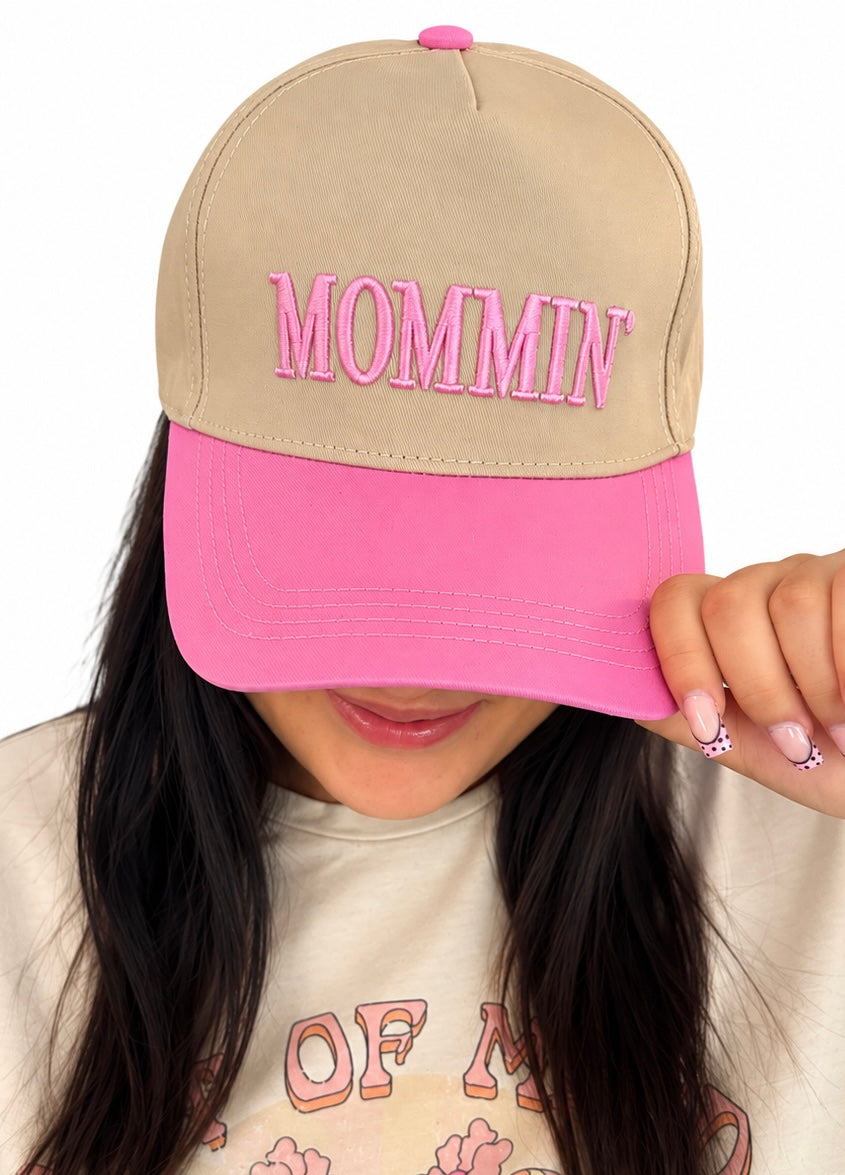 MOMMIN Embroidered trucker hat-vintage style
