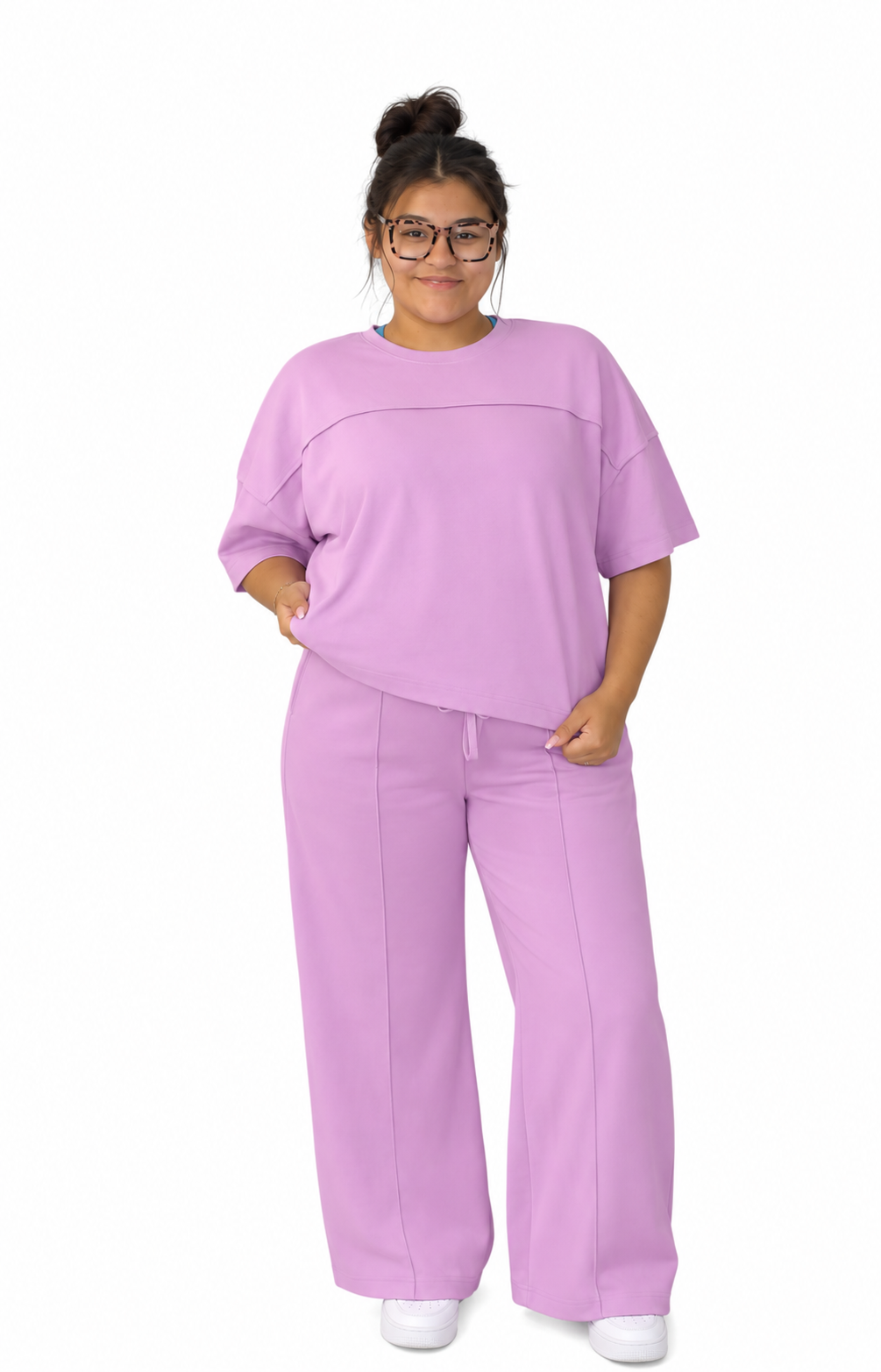 Boxy tee and pants set